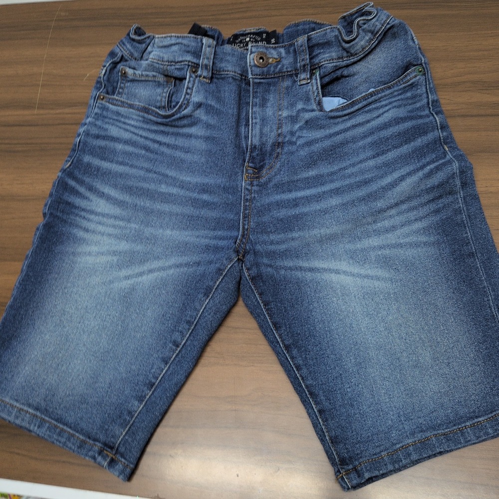Lucky Brand‎ denim shorts womens 16 blue mid rise Classic Straight casual